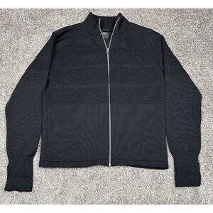 VTG Mads Nørgaard Wool‎ Sweater XL Klemens Zip Knit Scandinavian Minimalist